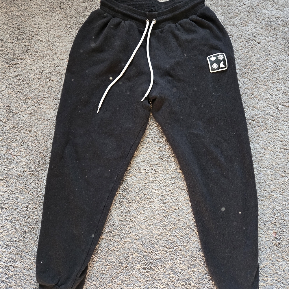 Okanagan Lifestyle Black Jogger Sweatpants with Drawstring